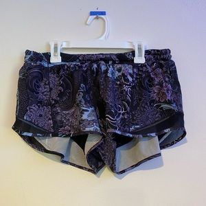 Floral lululemon shorts